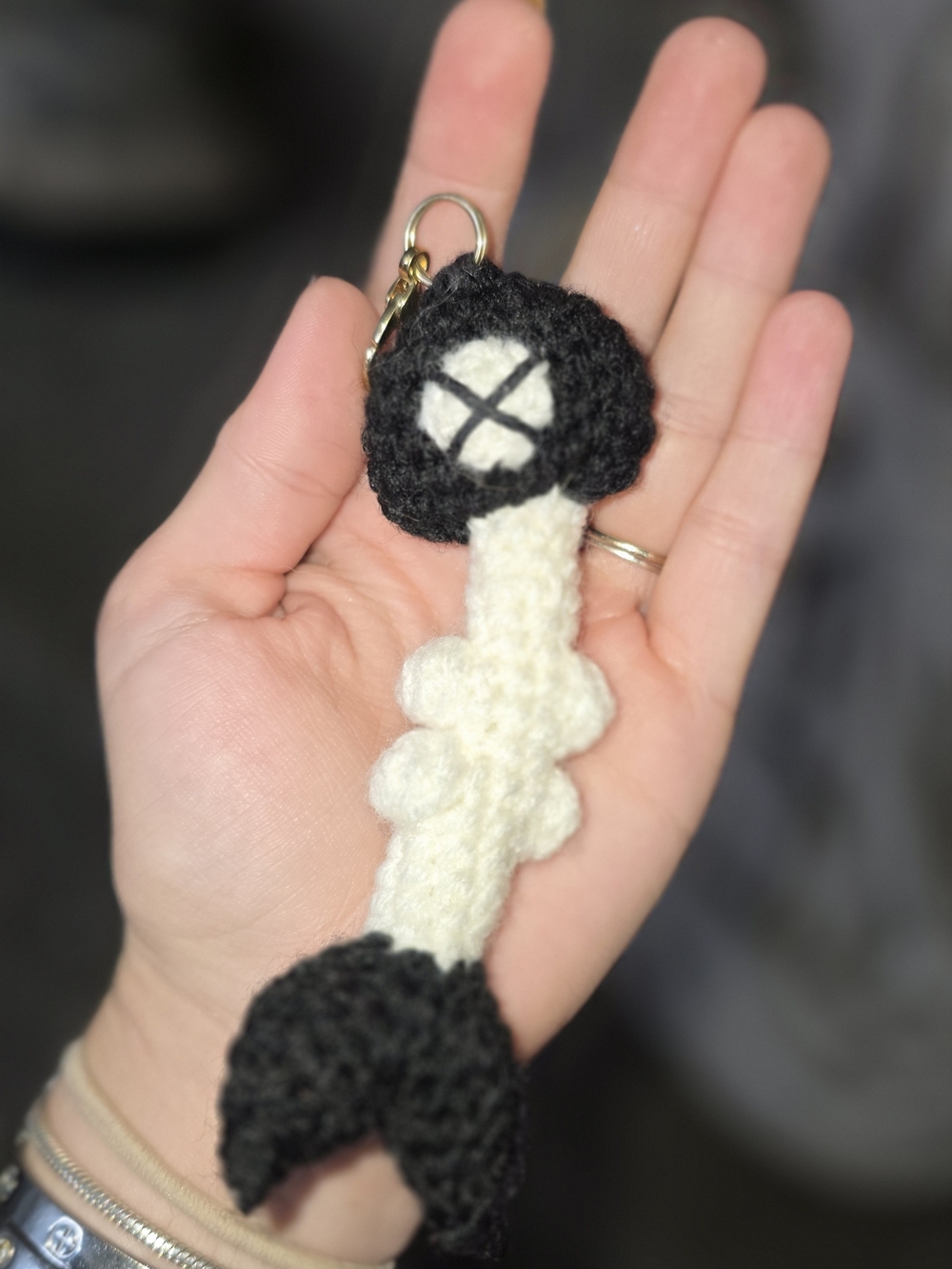 Fishbone Keychain - Handmade!